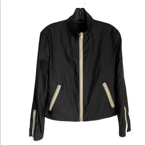 SISLEY BLACK WINDBREAKER